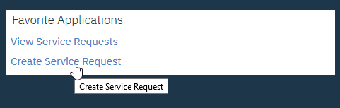 create service request