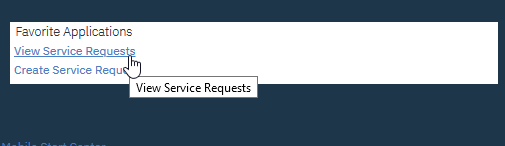 view service requests